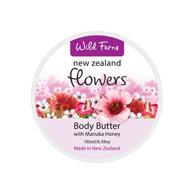 Wild Ferns Flowers Body Butter with Manuka Honey 195ml
