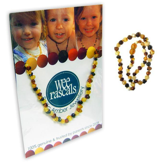 Wee Rascals Baltic Amber Infant/Children Necklace MULTI