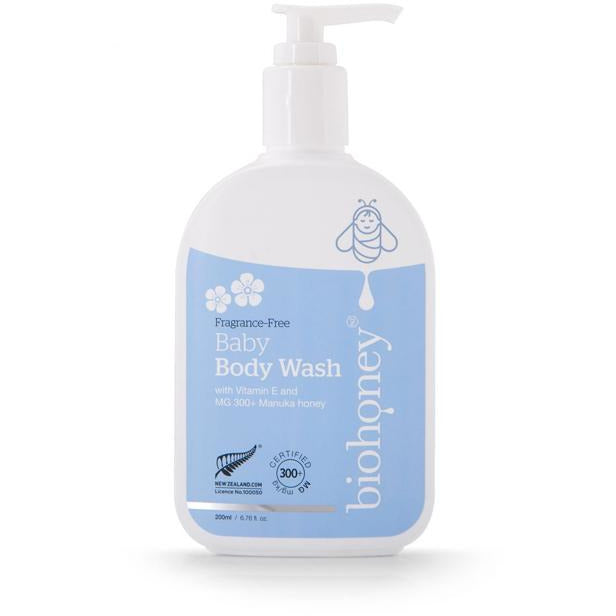 Biohoney Fragrance Free Baby Body Wash 200ml