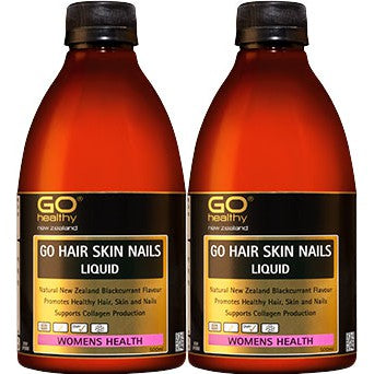 Go Healthy Go Hair Skin Nails Liquid 2x500ml