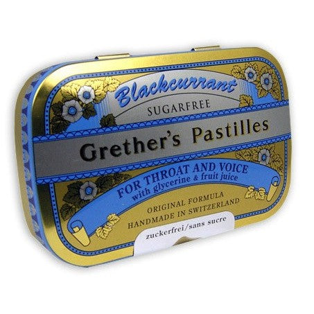 Grether's Pastilles Blackcurrant Lozenges Sugar Free 60g