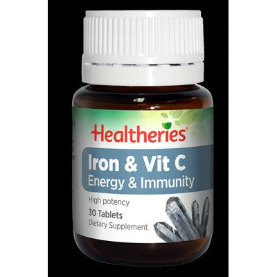 Healtheries Iron & Vitamin C Tablets, 90 tabs