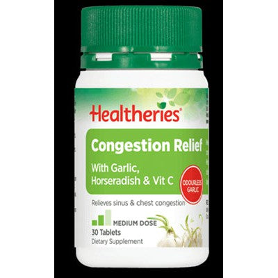Healtheries Congestion Relief Tablets, 30 tabs