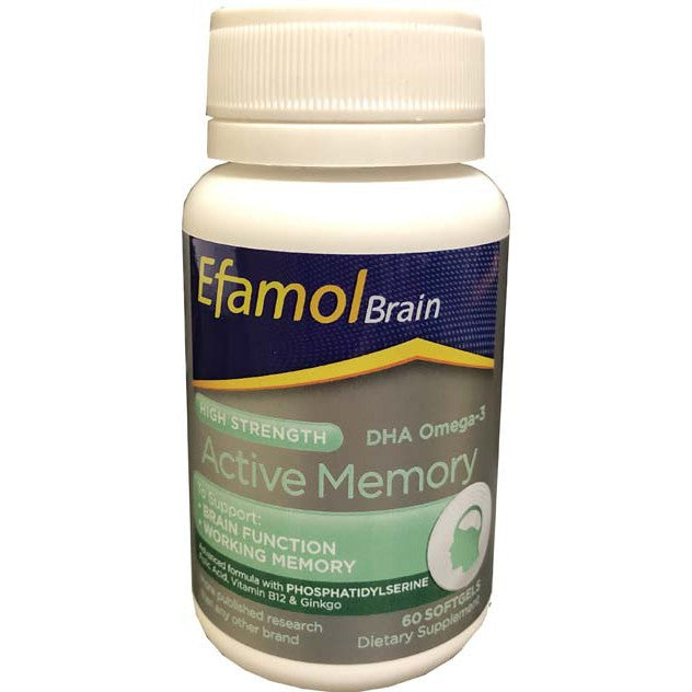 Efamol Brain Active Memory Softgels 60 (Was Efalex Active Adult)