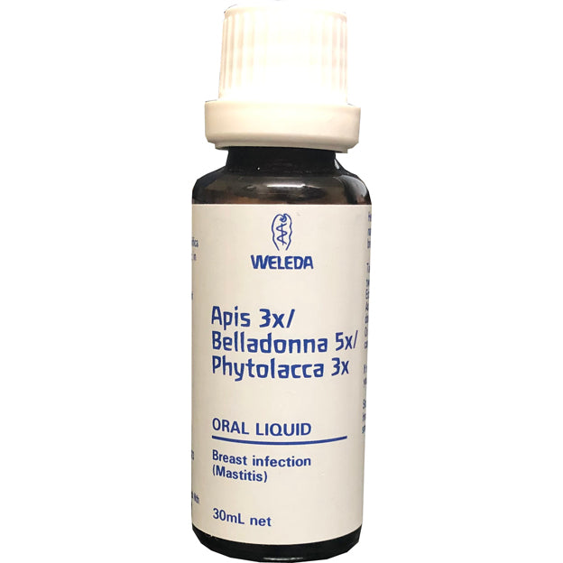 Weleda Apis 3x/Belladonna 5x/ Phytolacca 3x 30ml