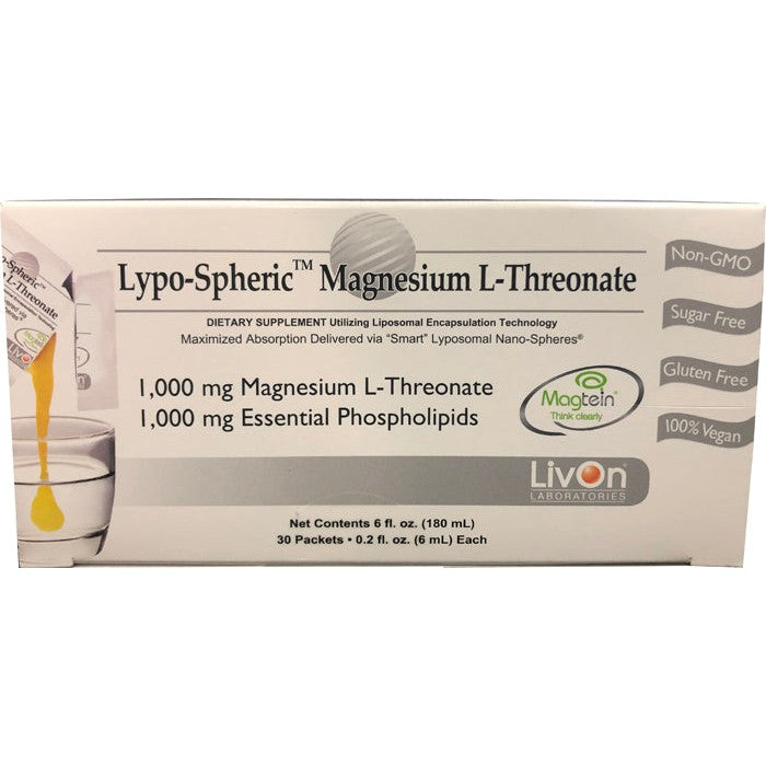 Lypo-Spheric Magnesium L-Threonate 30 packets