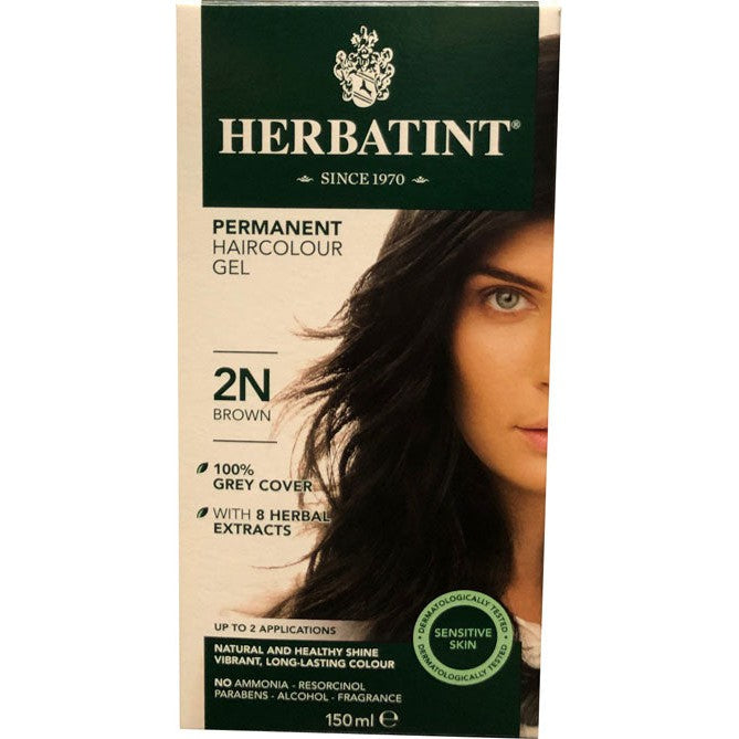 Herbatint Permanent Herbal Haircolour Gel - Brown 2N