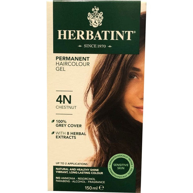 Herbatint Permanent Herbal Haircolour Gel - Chestnut 4N