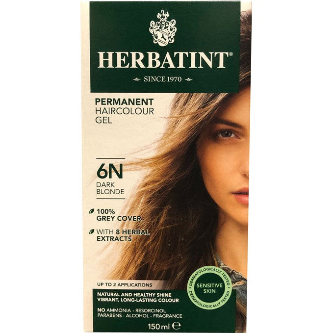 Herbatint Permanent Herbal Haircolour Gel - Dark Blonde 6N