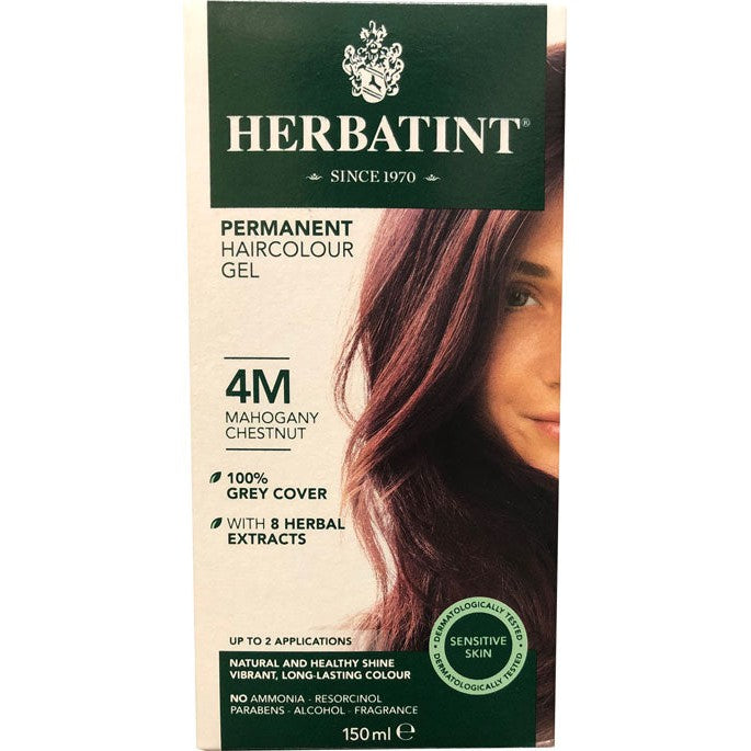 Herbatint Permanent Herbal Haircolour Gel - Mahogany Chestnut 4M