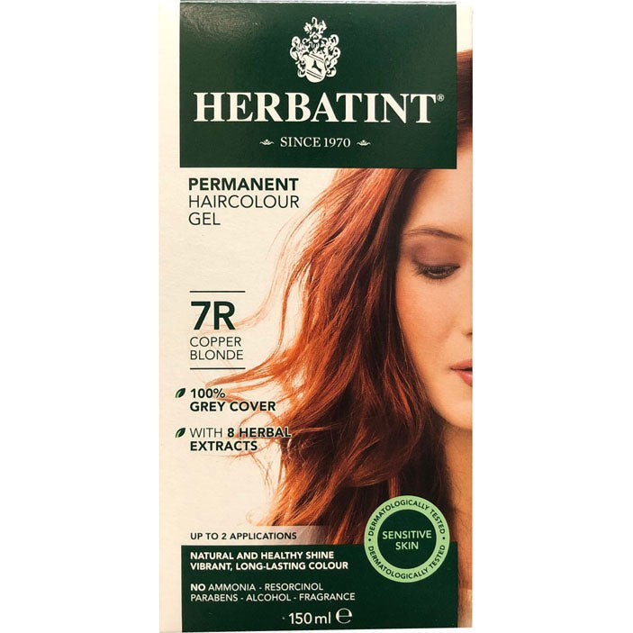 Herbatint Permanent Herbal Haircolour Gel - Copper Blonde 7R