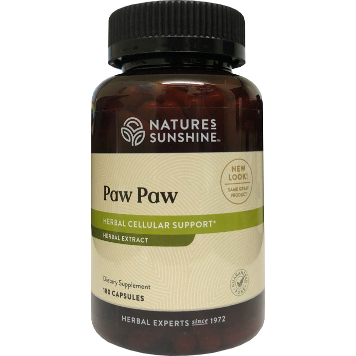 Natures Sunshine Paw Paw Herbal Cellular Support 180 Capsules