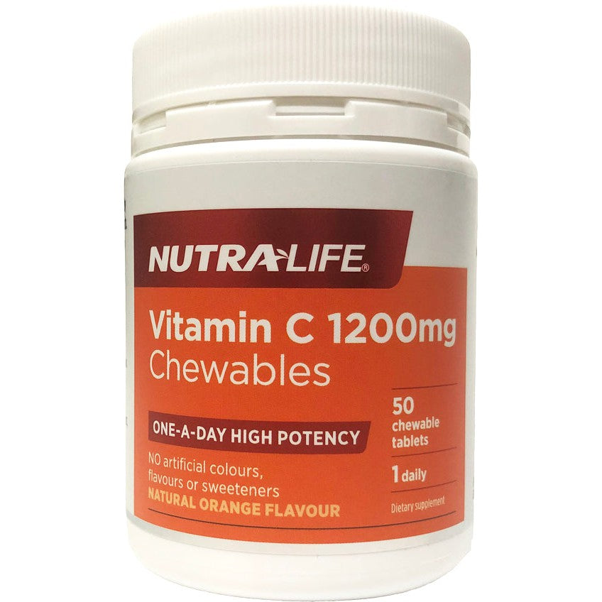 Nutralife Vitamin C 1200mg Chewables 50 tablets