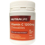 Nutralife Vitamin C 1200mg Chewables 50 tablets