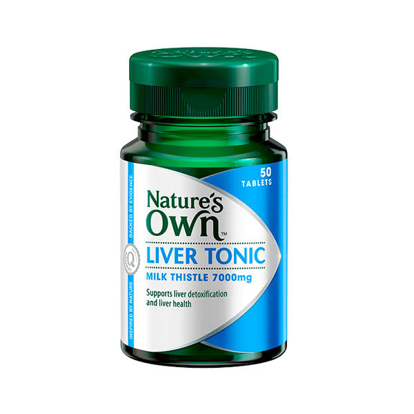 Natures Own Liver Tonic Milk Thistle 7000mg Tablets 50