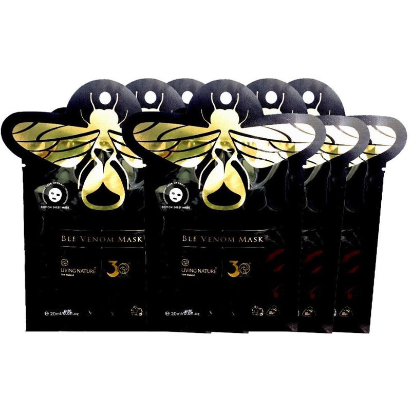 Living Nature Bee Venom Mask Box, 6 Sachets