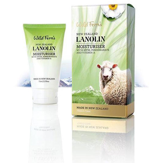 Wild Ferns Lanolin Moisturiser SPF30 - 75ml (New)