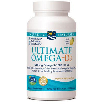 Nordic Naturals Ultimate Omega D3-Lemon - 120 gels