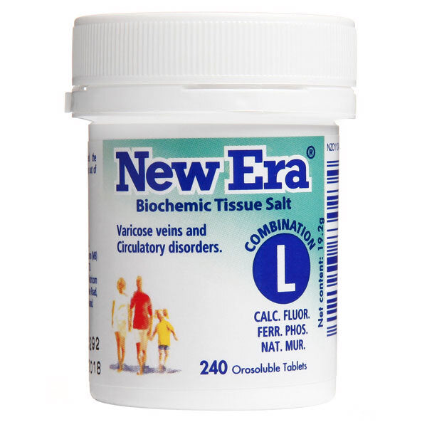 New Era Combination L Cell Salts. 240 Tablets.