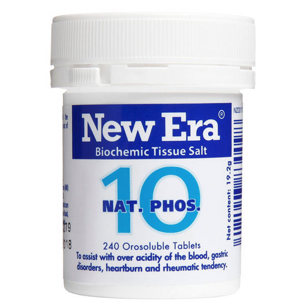New Era Nat Phos. Cell Salts (10). 240 Tablets.