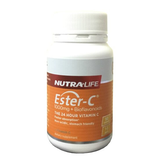 Nutralife Ester C 1000mg Plus Bioflavonoids Tablets 50