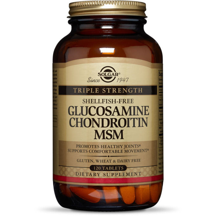 Solgar Glucosamine Chondroitin MSM Extra Strength Tablets 120 (Shellfish free)