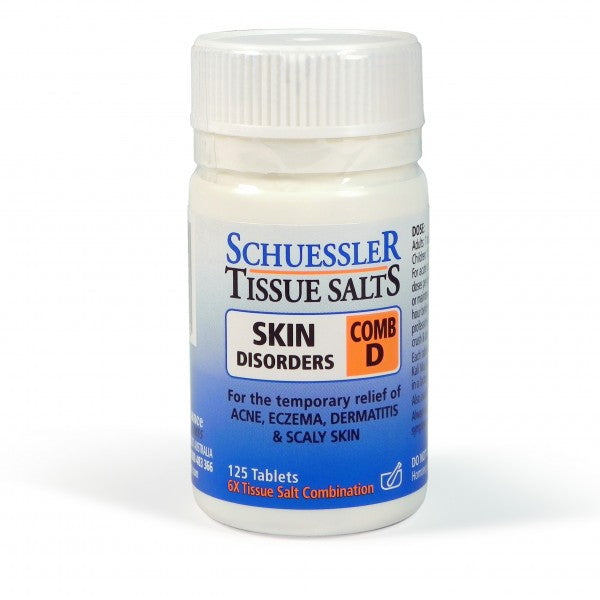 Schuessler Tissue Salt COMB D Skin Disorders Tablets 250