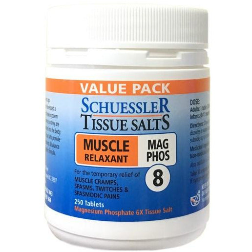 Schuessler Tissue Salt Mag-Phos Muscle Relaxant Tablets 250