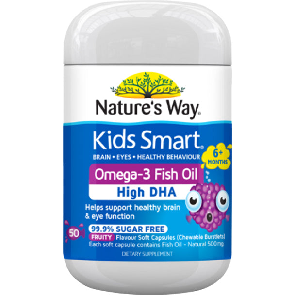 Nature's Way Smart Kids Omega 3 Fish Oil Chewy Burstlets 50