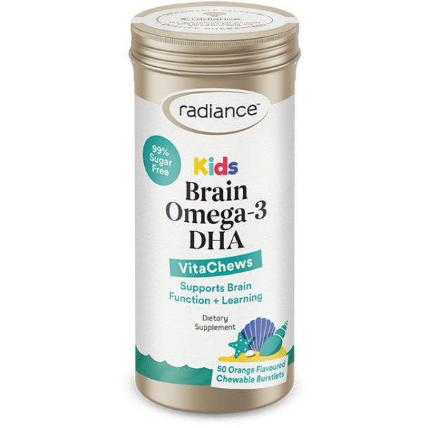 Radiance Kids Brain Omega 3 DHA Chewable Burstlets 50