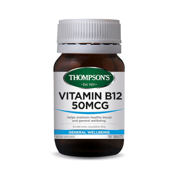 Thompsons Vitamin B12 50mcg 100 tablets