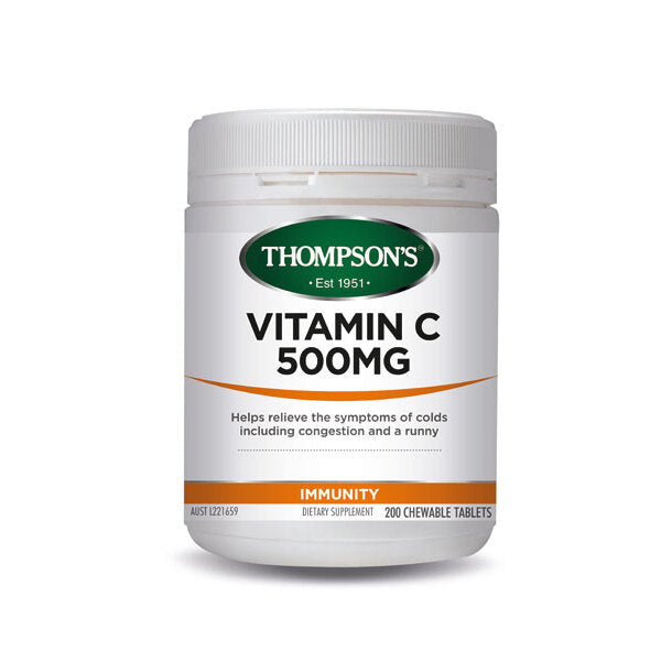 Thompsons Vitamin C 500mg Chewable Tablets 200