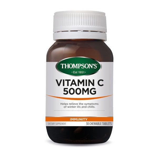 Thompsons Vitamin C 500mg Chewable Tablets 50