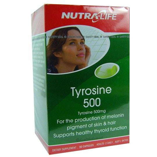 Nutralife Tyrosine 500mg 50 Casules