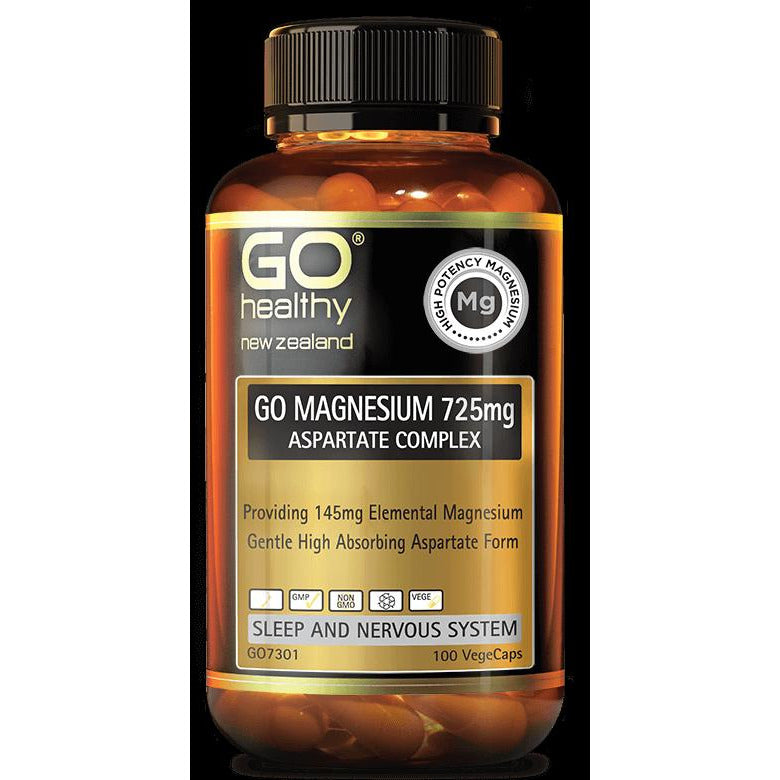 Go Healthy Go Magnesium 725mg Aspartate Complex 100 caps