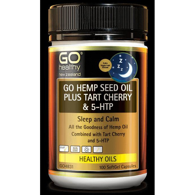 Go Healthy Go Hemp Seed Oil Plus Tart Cherry & 5-HTP 100s