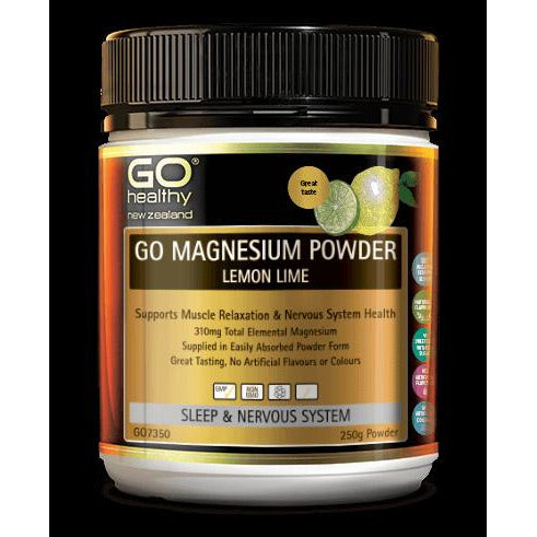 Go Healthy Go Magnesium Powder Lemon Lime 250g