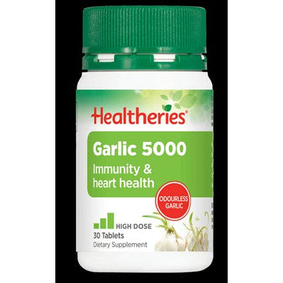 Healtheries Garlic 5000 Tablets, 30 tabs