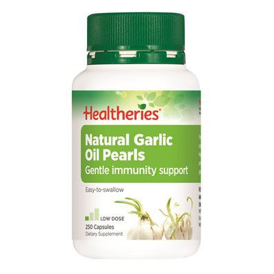 Healtheries Natural Garlic Oil Pearls Capsules, 90 caps