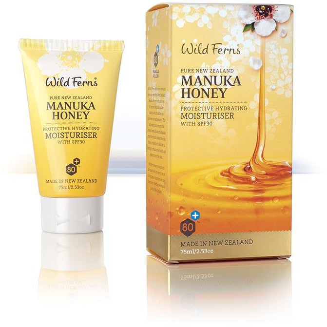Wild Ferns Manuka Honey Protective Hydrating Moisturiser with SPF30 75ml (New)