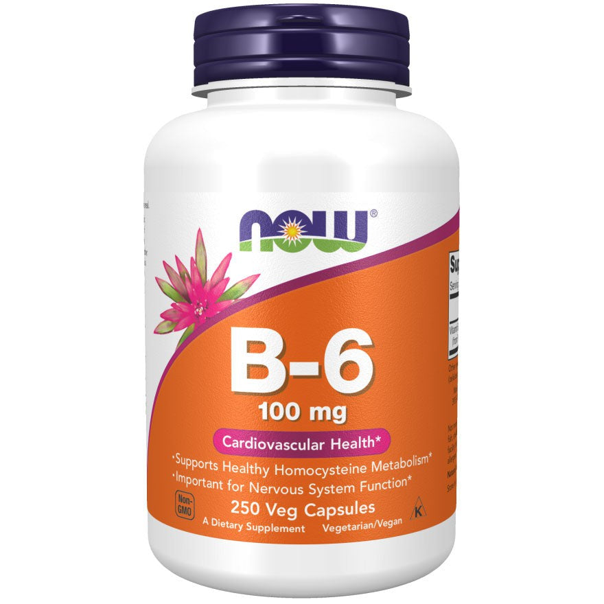 Now Vitamin B-6 100mg Vegecaps 100