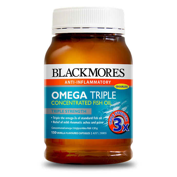 Blackmores Omega Triple Concentrated Fish Oil Capsules 150