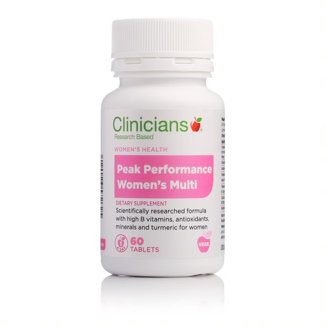 Clinicians Peak Performance Womens Multi Tablets 60