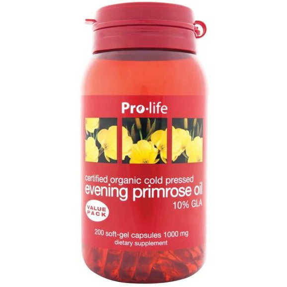 Pro-life Evening Primrose Oil 1000mg 200 Softgels