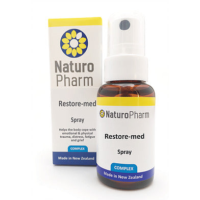Naturopharm Restore-med Relief Spray.