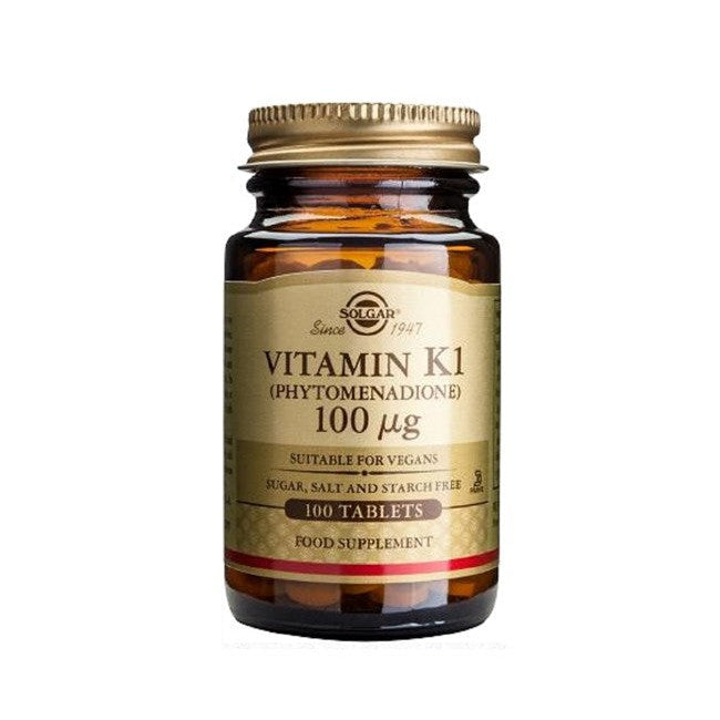 Solgar Vitamin K1 100 mcg Tablets 100