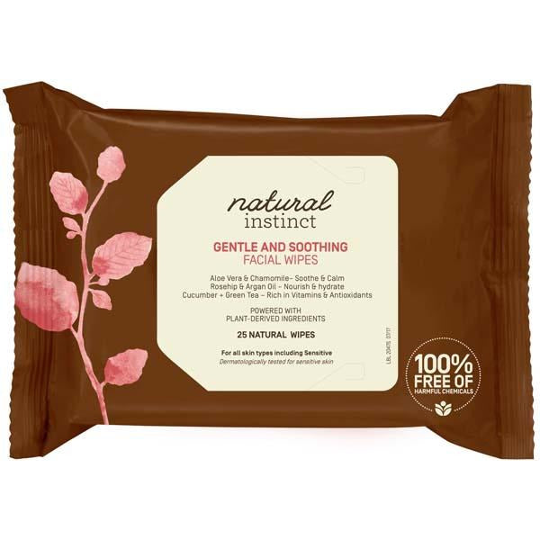 Natural Instinct Gentle and Soothing Facial Wipes 25