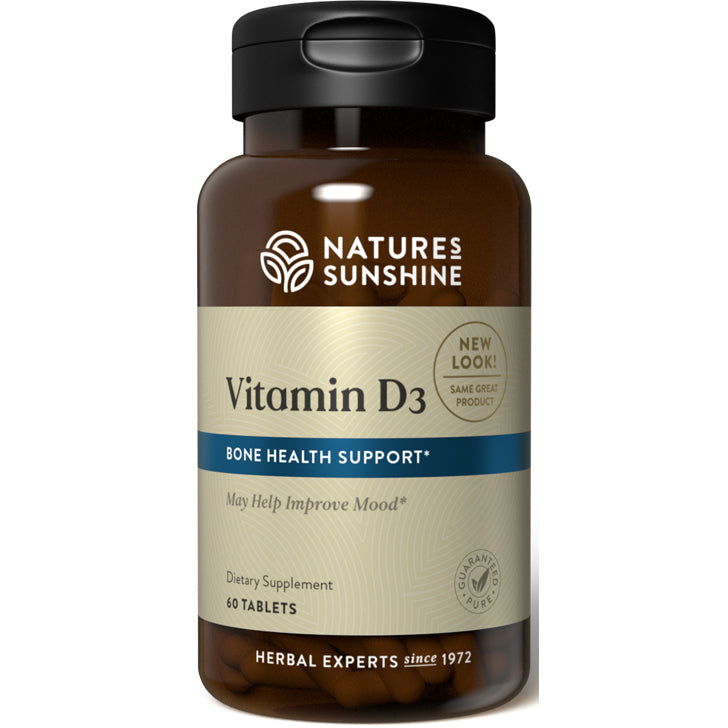 Natures Sunshine Vitamin D3 60 Tablets